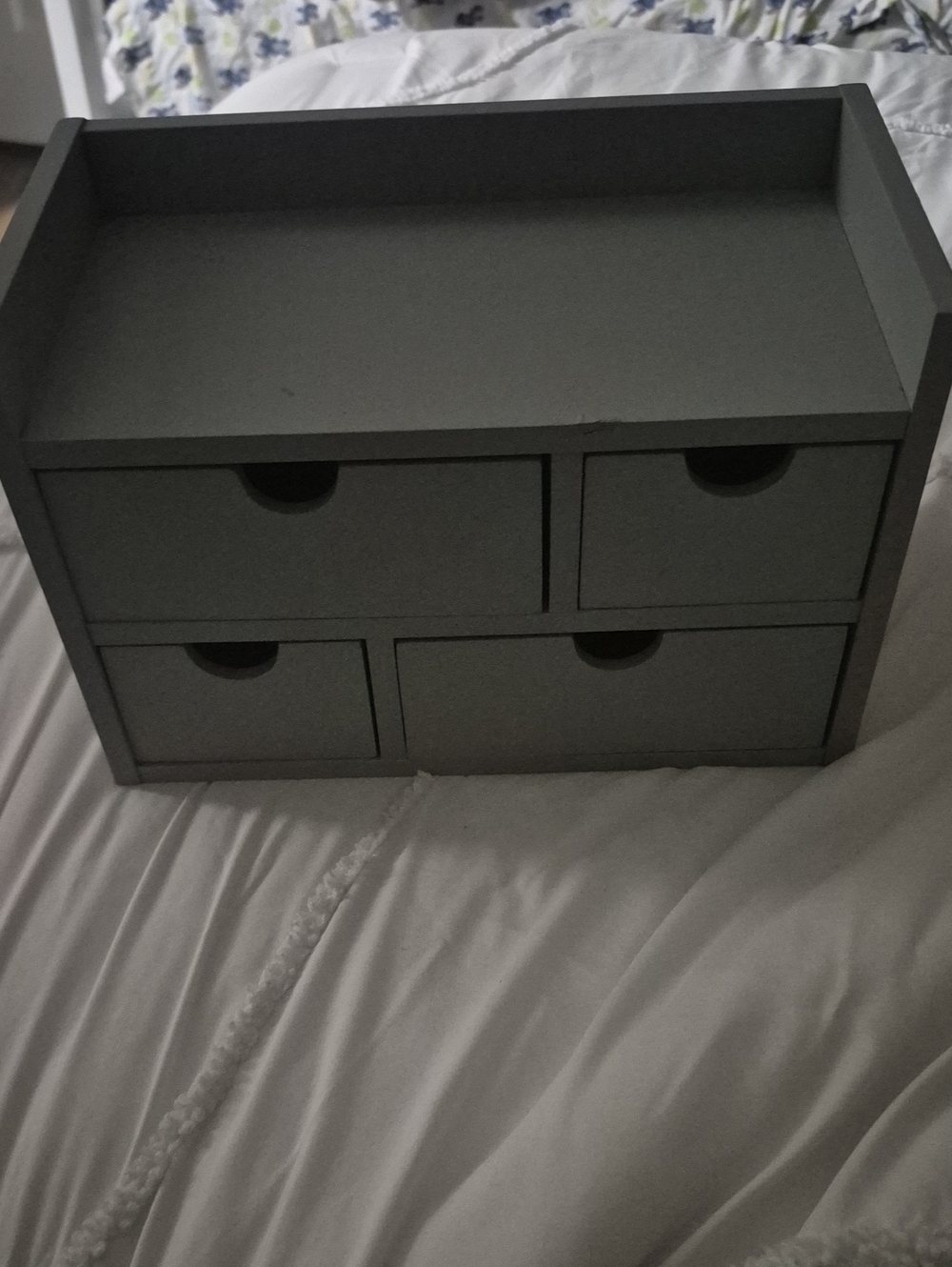 Gray 4-Drawer Desktop Storage Organizer - Home Storage & Organization